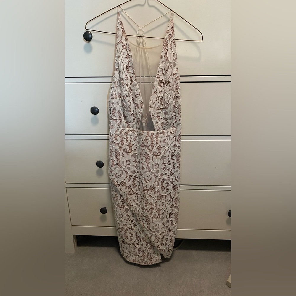 White lace dress